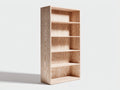 Archivadores de madera 80x30x200 cm natural claro - diseño moderno con 5 estantes