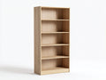 Archivador madera de ingeniería 80x35x180 cm - marrón claro - con 5 estantes