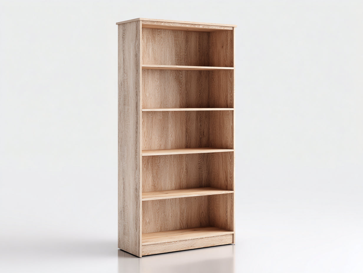 Archivadores 75x35x180 cm - madera de ingeniería marrón - estantes abiertos - estilo moderno