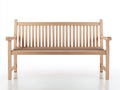 Bancos de jardín 150x58x88 cm - madera marrón clara - estilo clásico para exterior
